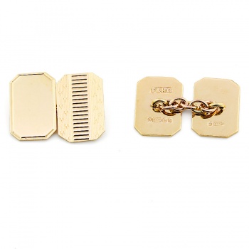 9ct gold 4.5g Cufflinks Hallmarked B'ham 1941